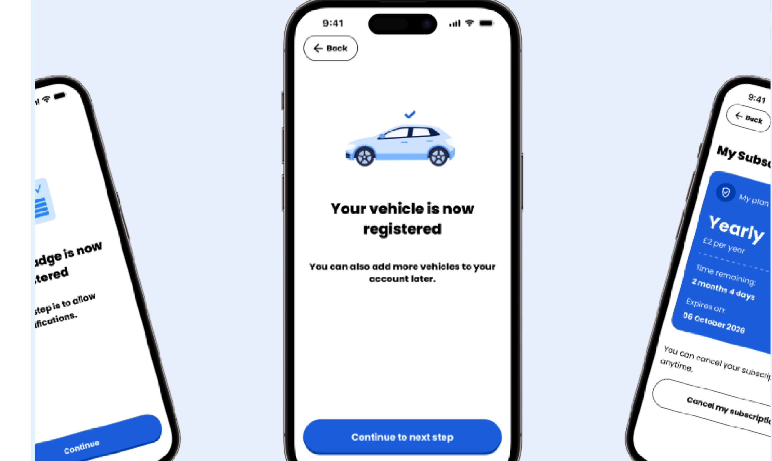 The redesigned GroupNexus Blue Badge app on phones