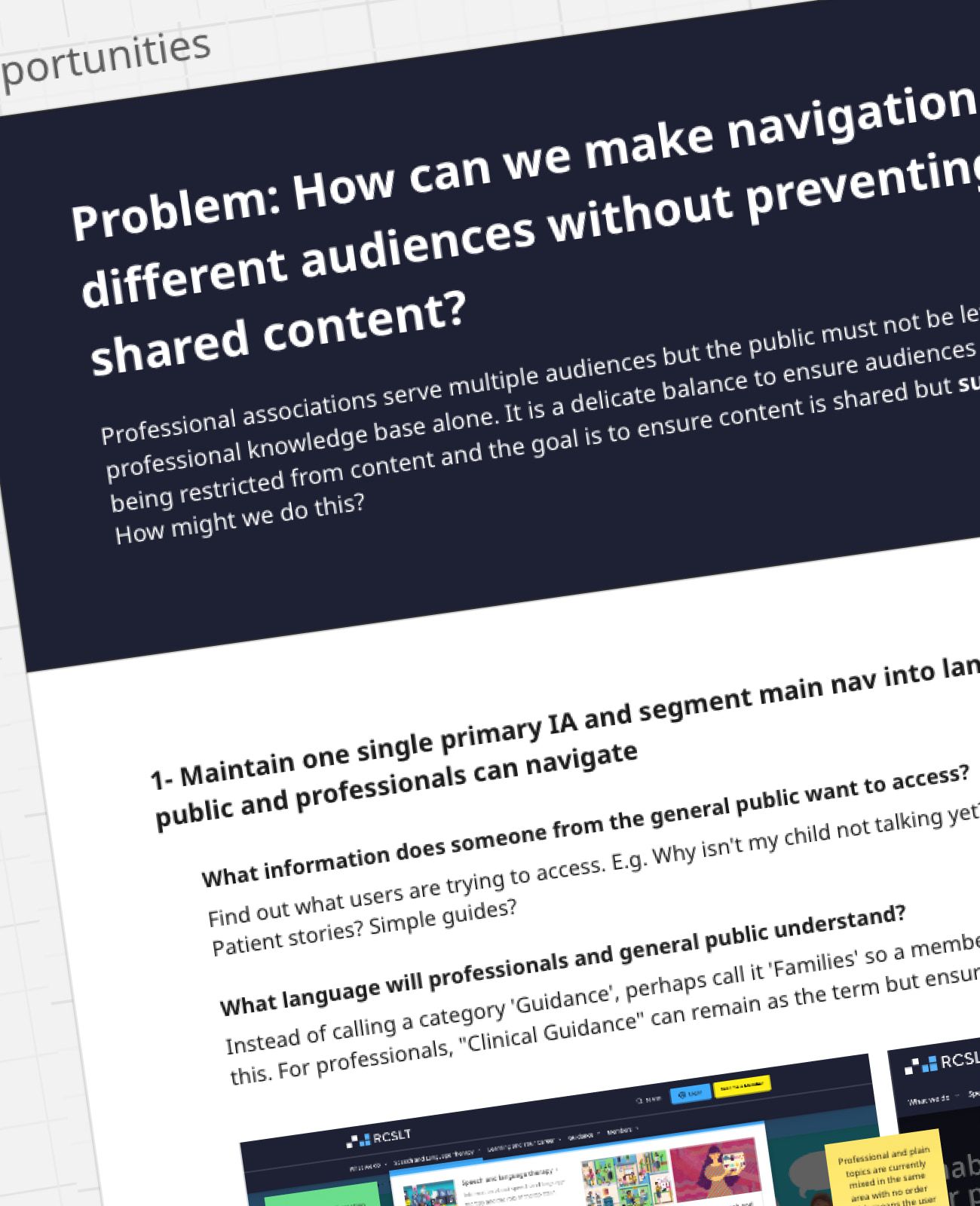 The core challenge: navigation for two audiences without walling off shared content