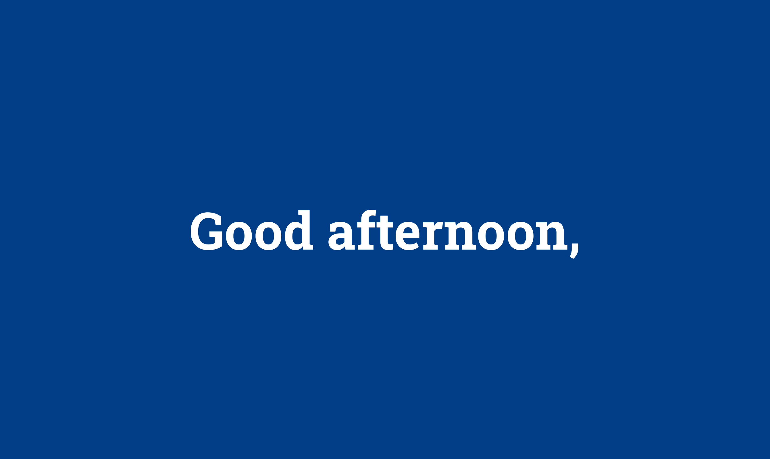 A personalised greeting in the redesigned account