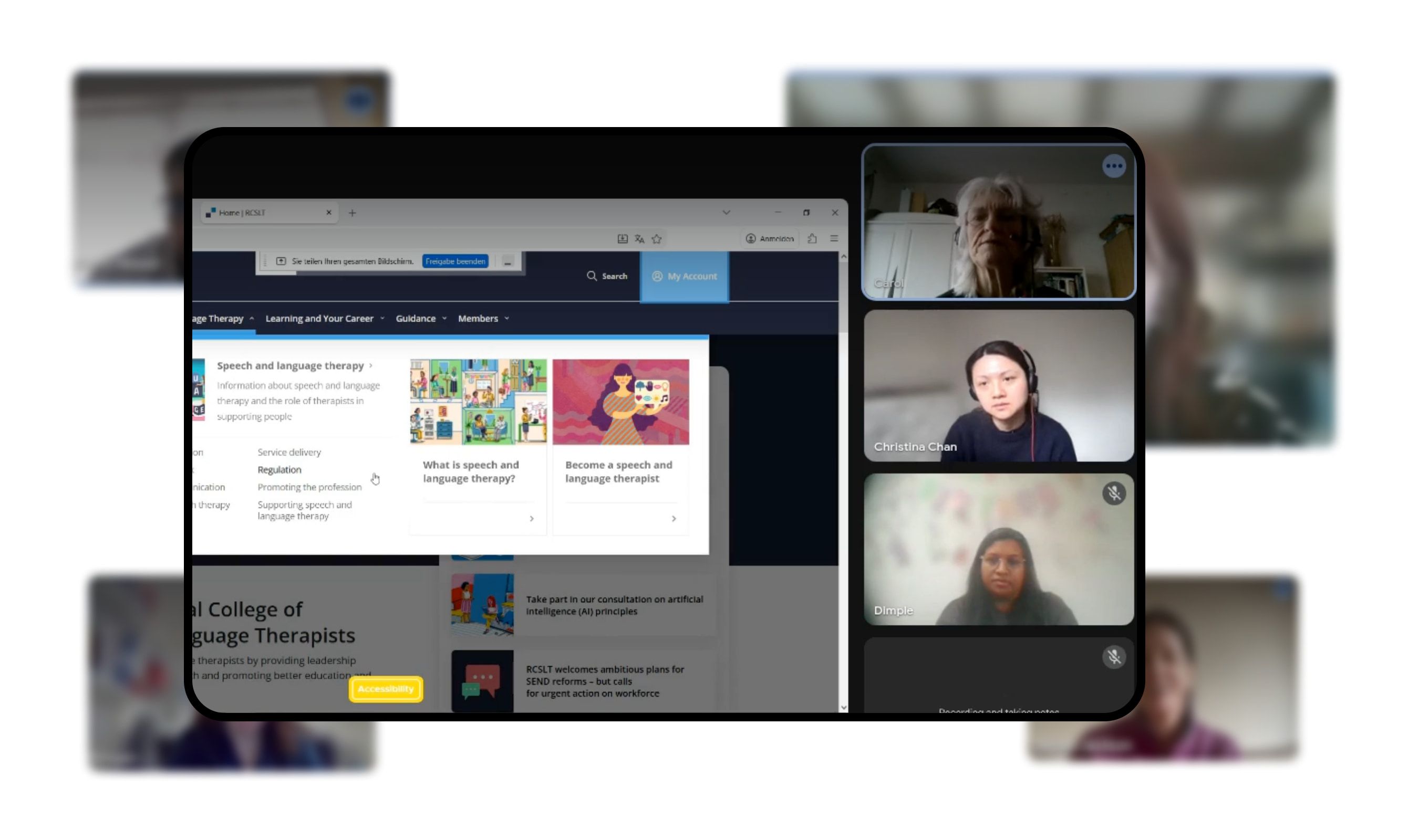 Testing the designs with users