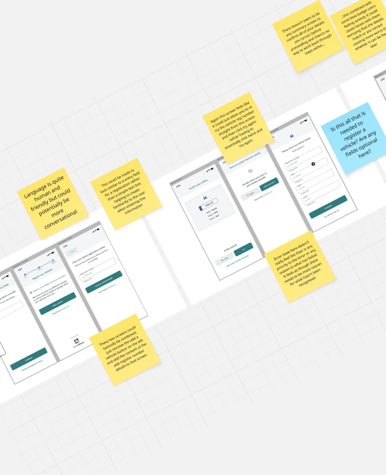 GroupNexus Blue Badge app UX by Komodo
