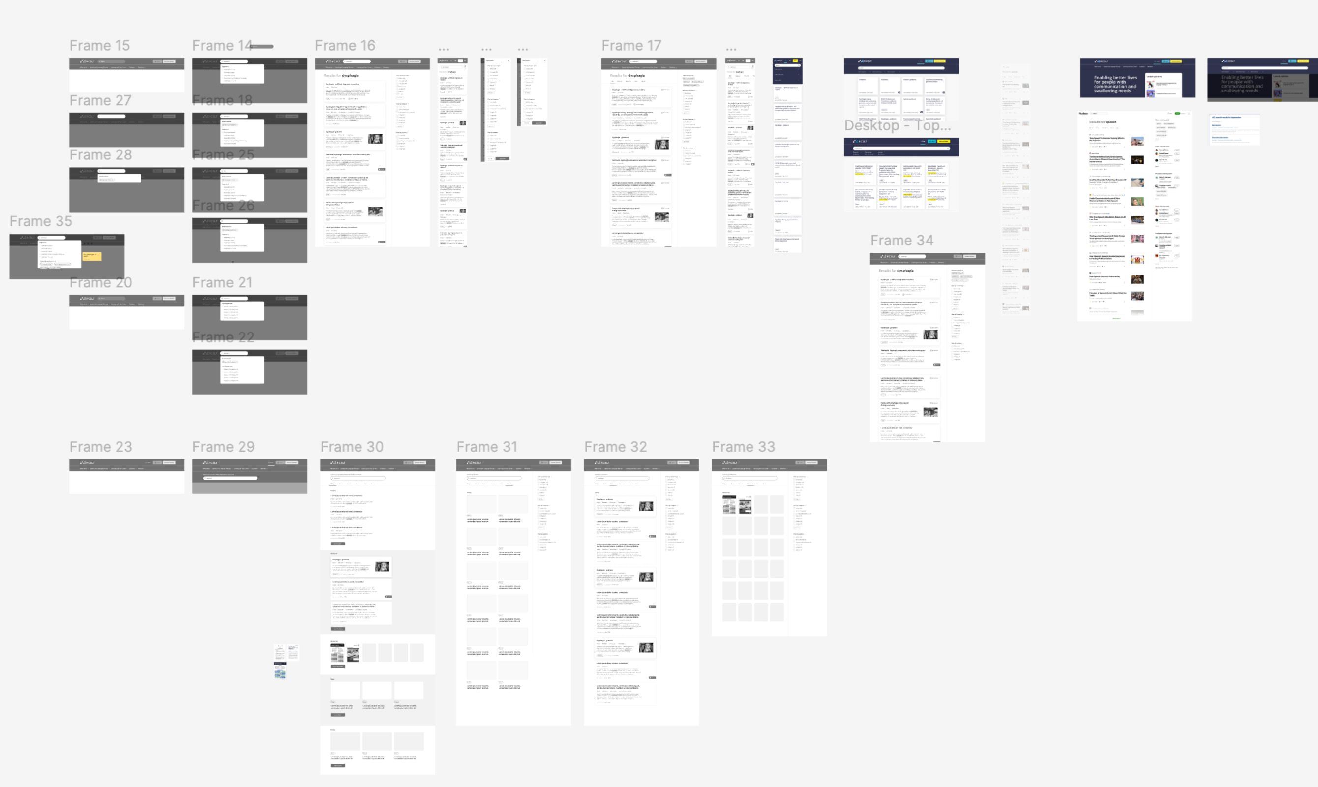 The information architecture and search structure
