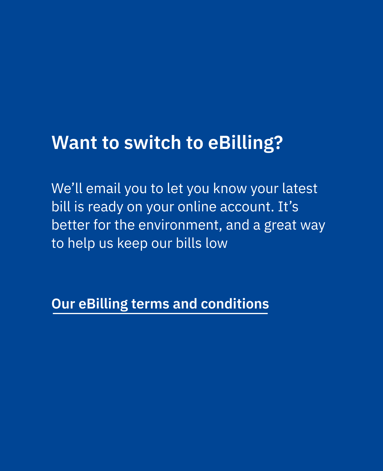 The switch-to-eBilling prompt