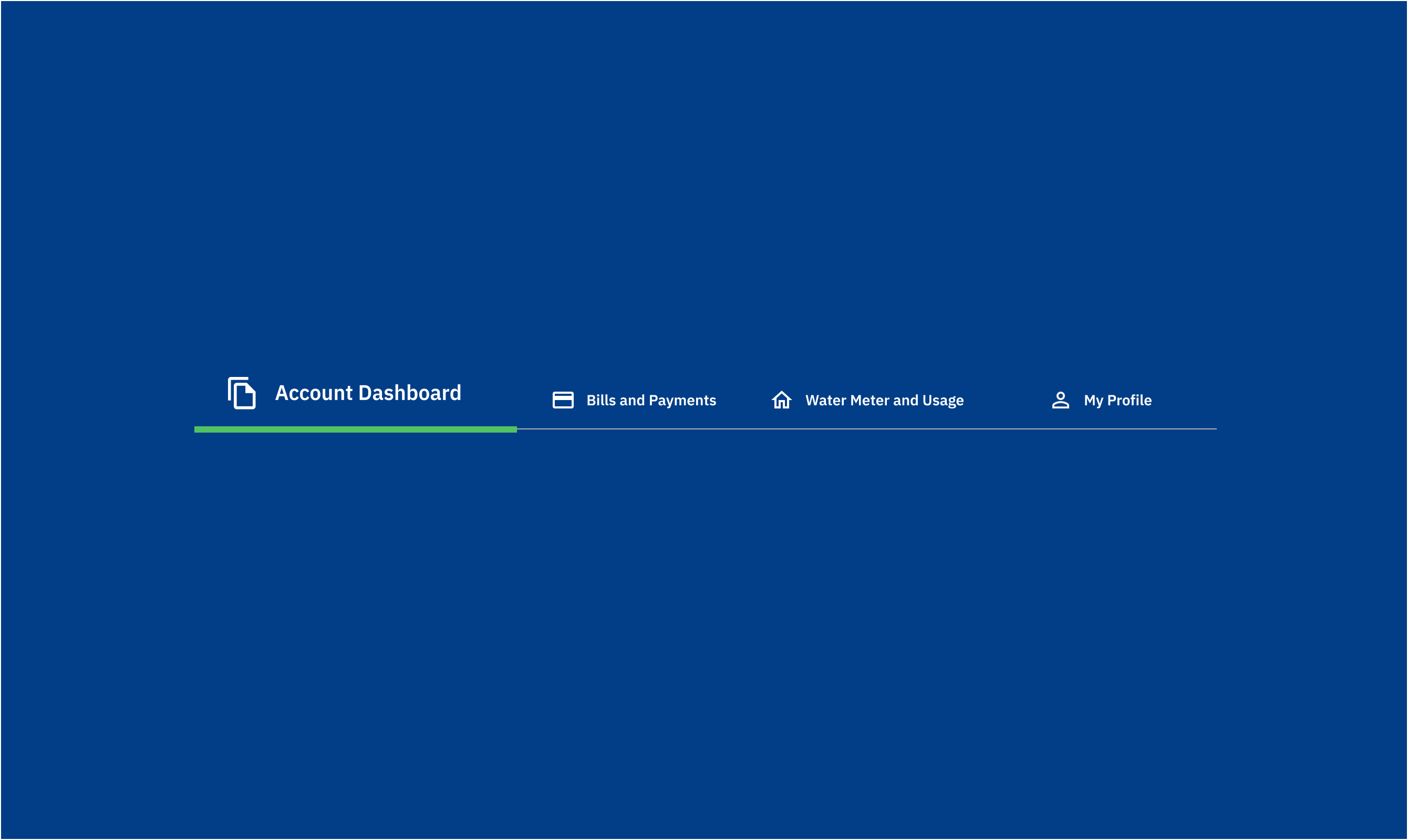 The redesigned account dashboard navigation