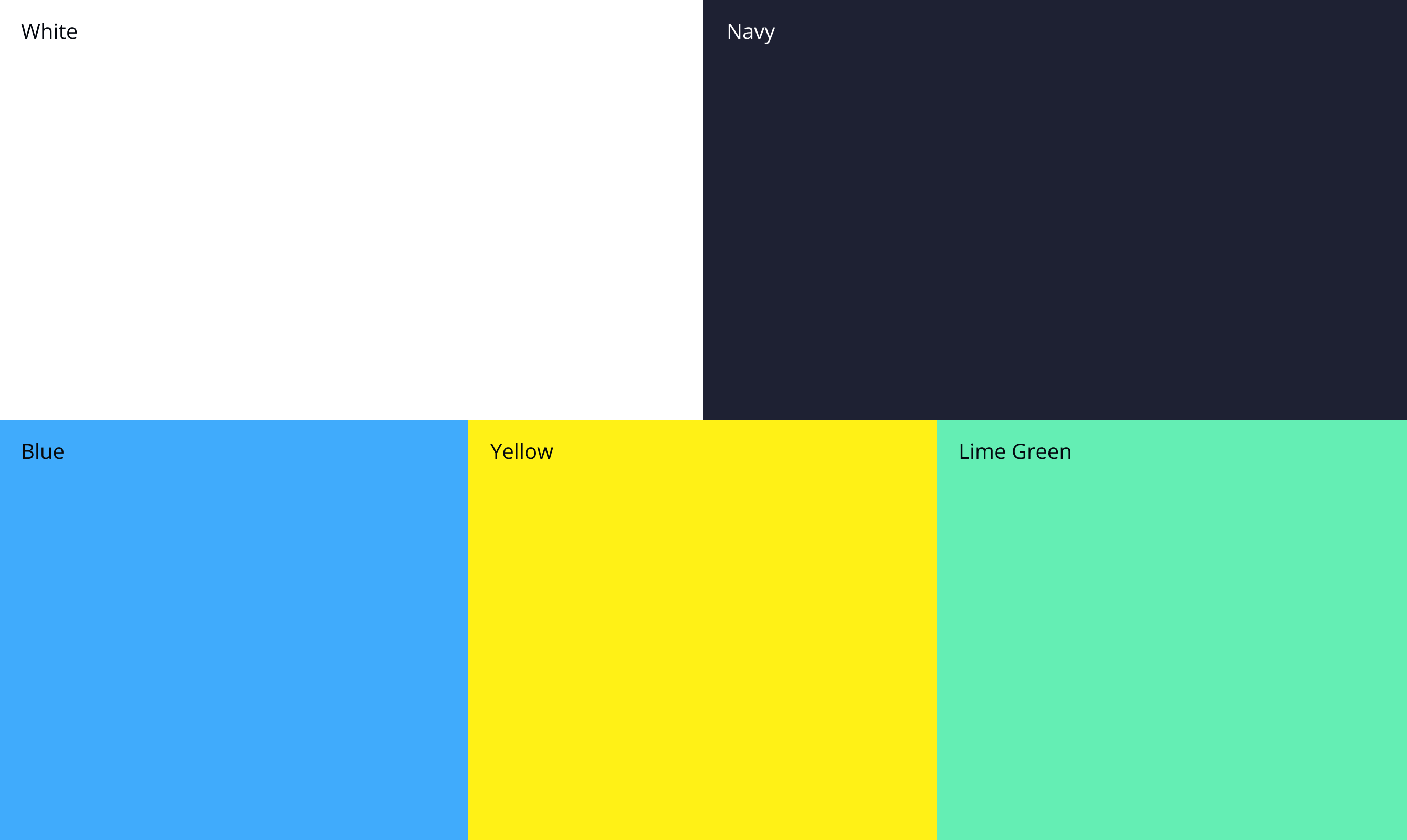 The refreshed colour palette