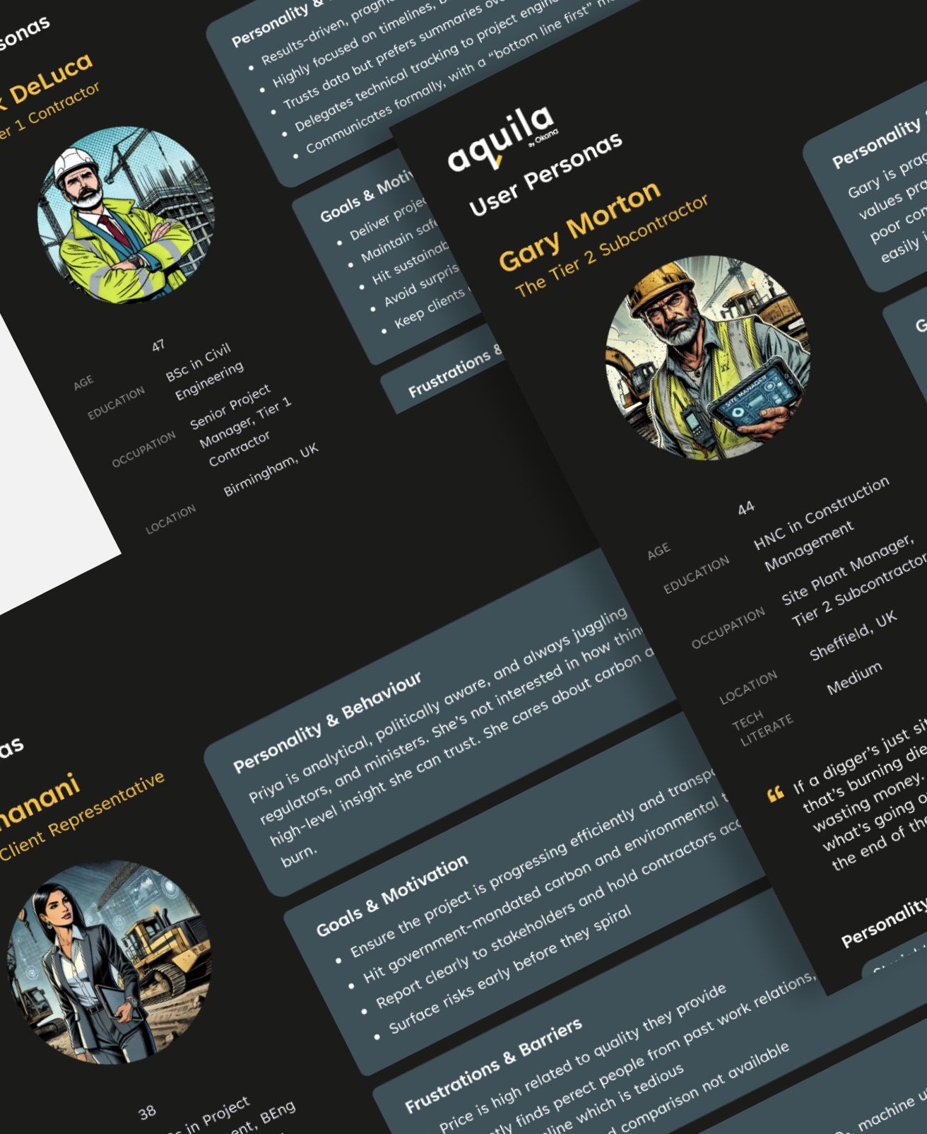A user persona from the discovery phase