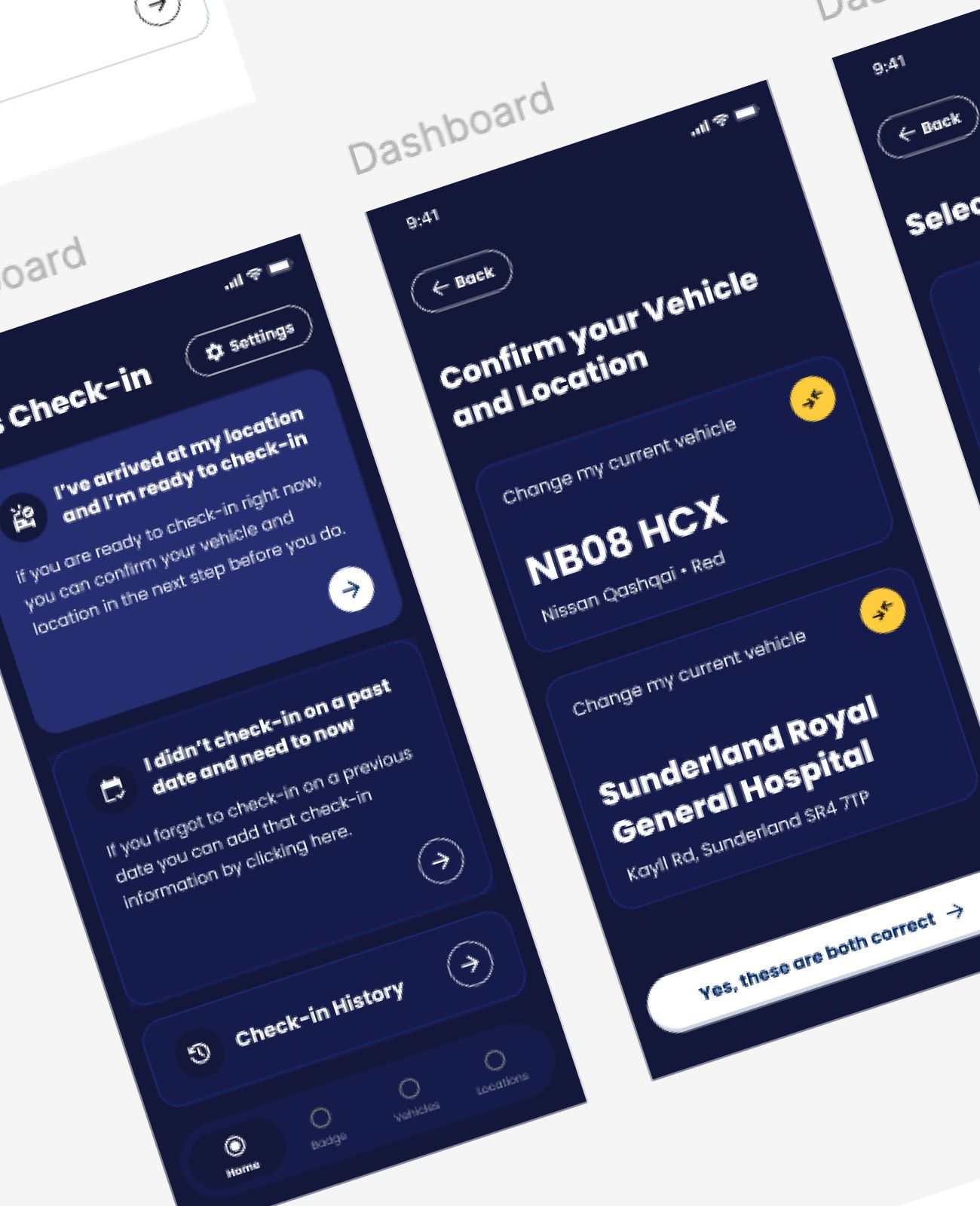 GroupNexus Blue Badge app UX by Komodo