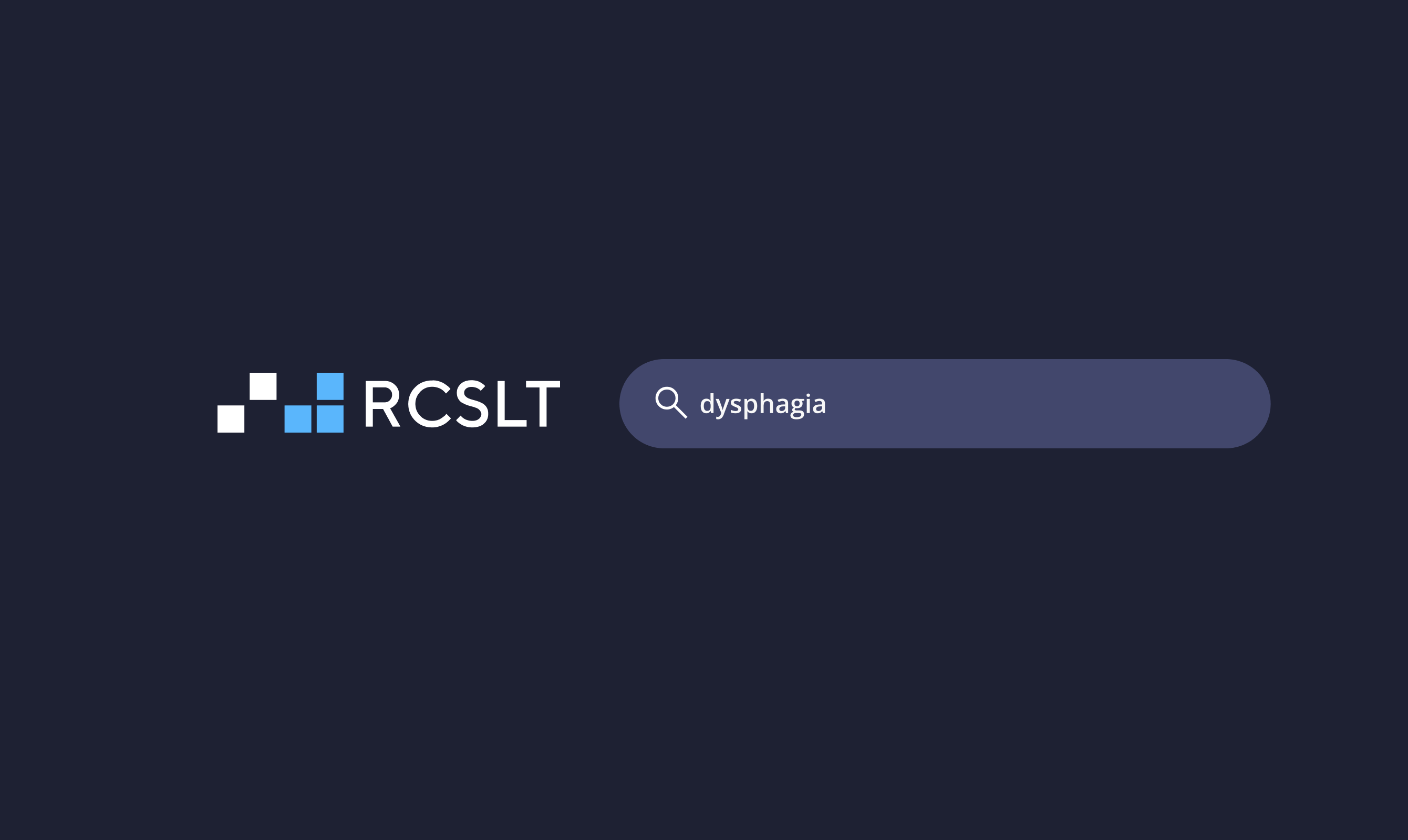 The redesigned search, querying dysphagia