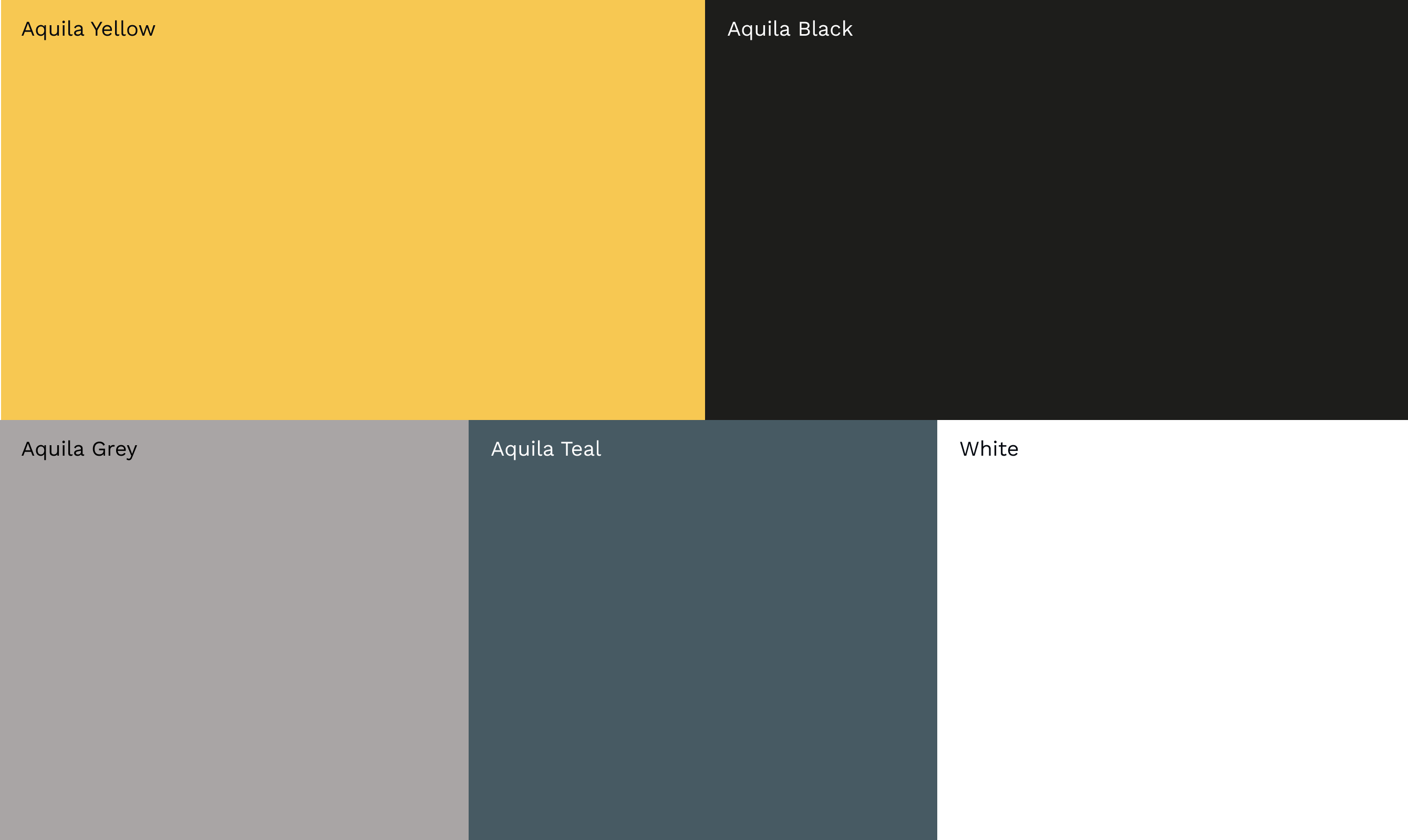 The Aquila colour palette