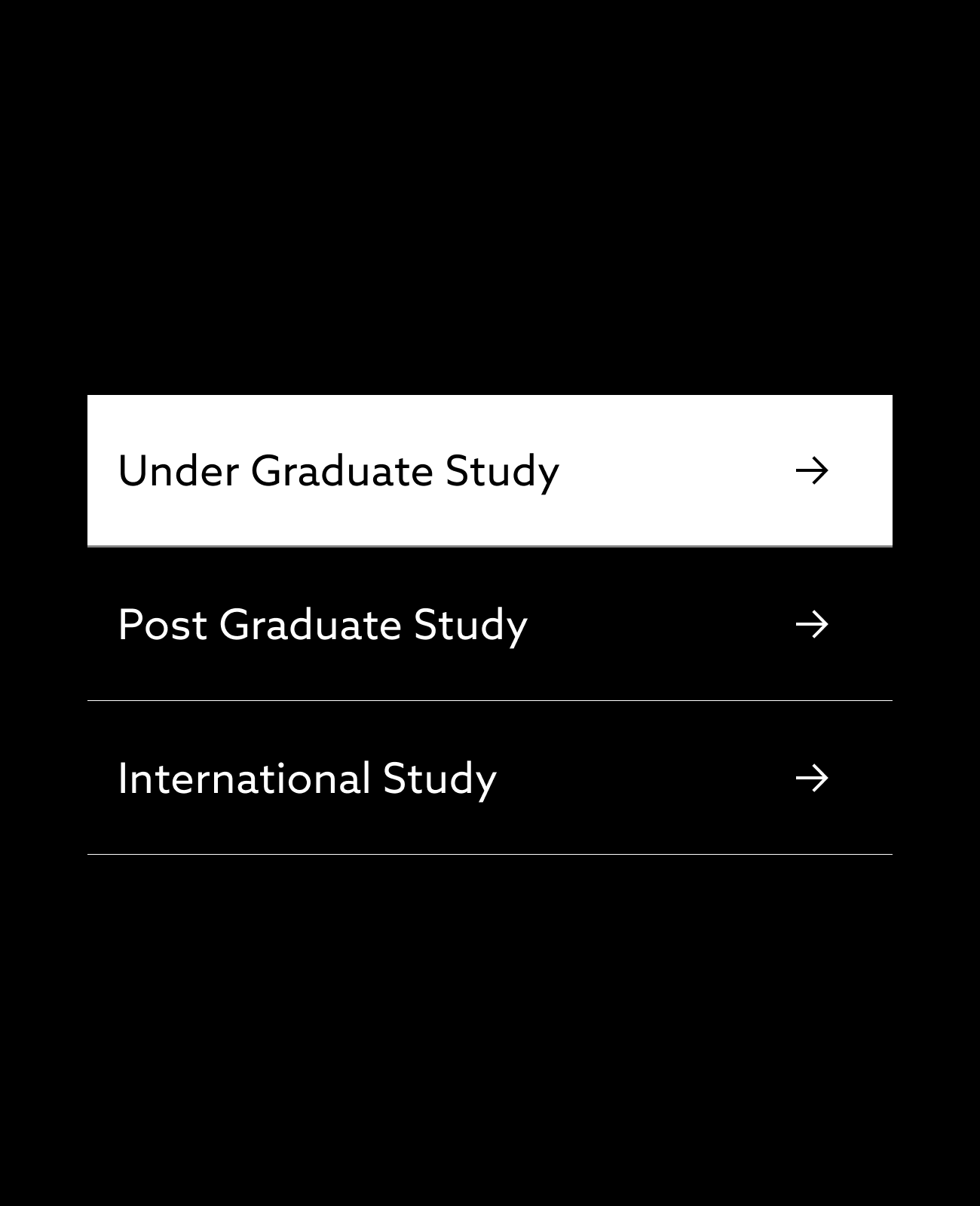 The postgraduate and international study navigation