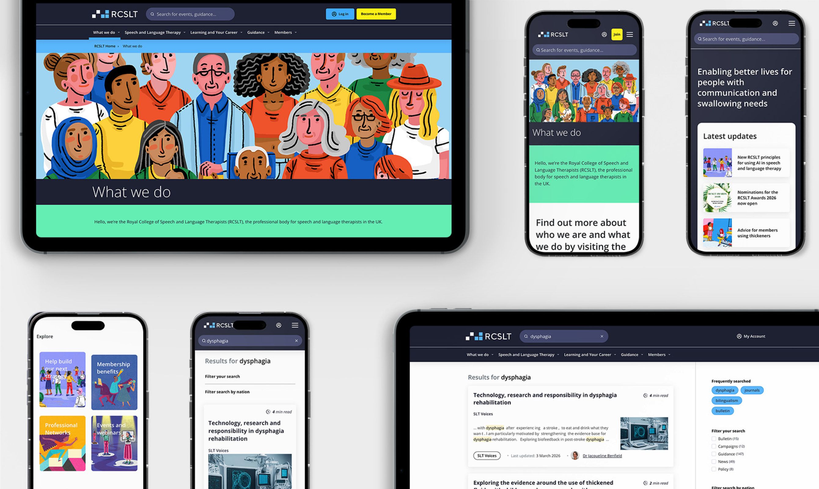 The redesigned experience across devices