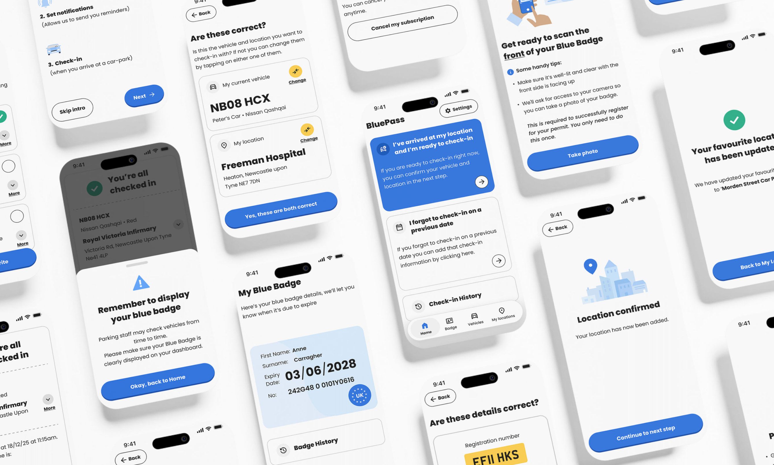 GroupNexus Blue Badge app UX by Komodo