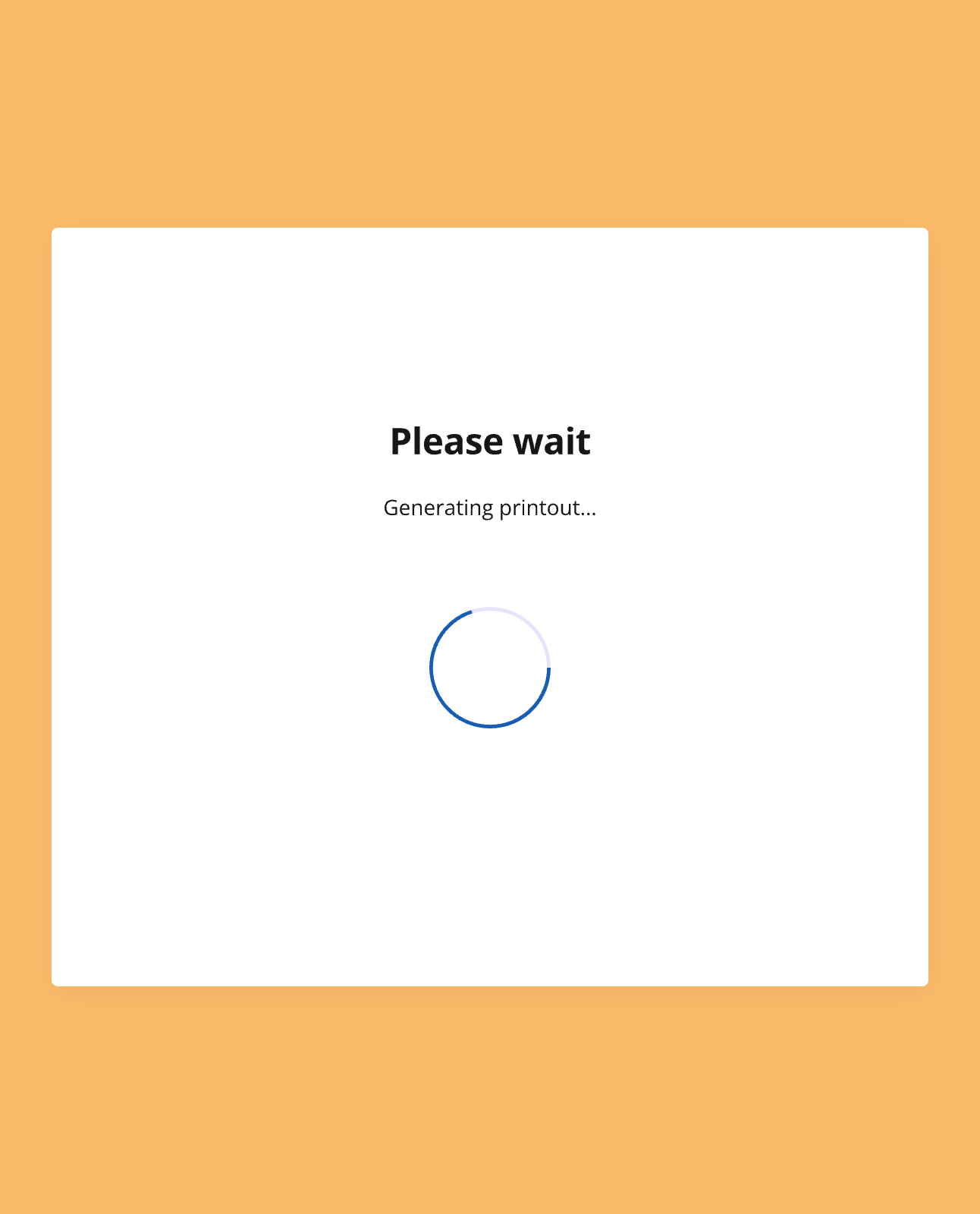 The generate printout dialog for witness registers and support logs, animated