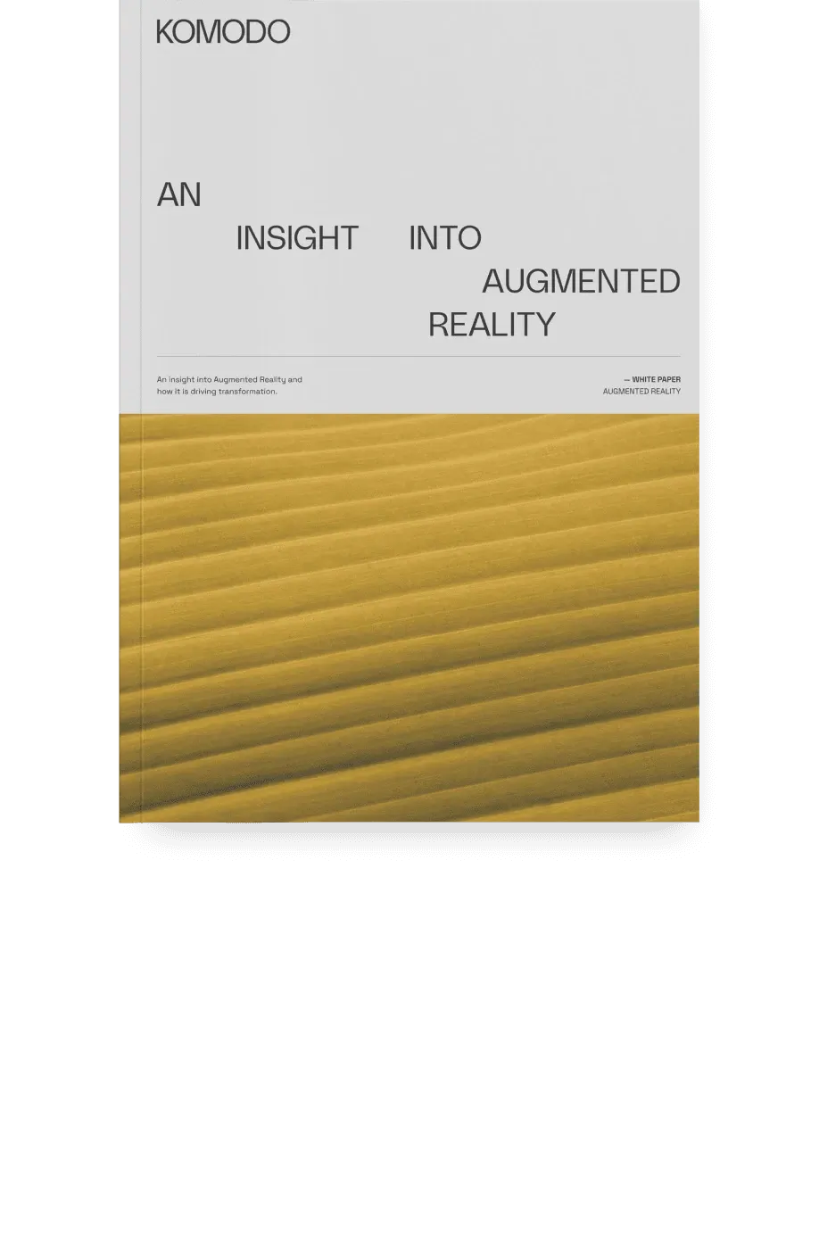 Cover of the Komodo whitepaper An Insight into Augmented Reality