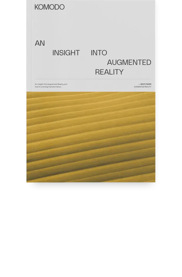Cover of the Komodo whitepaper An Insight into Augmented Reality