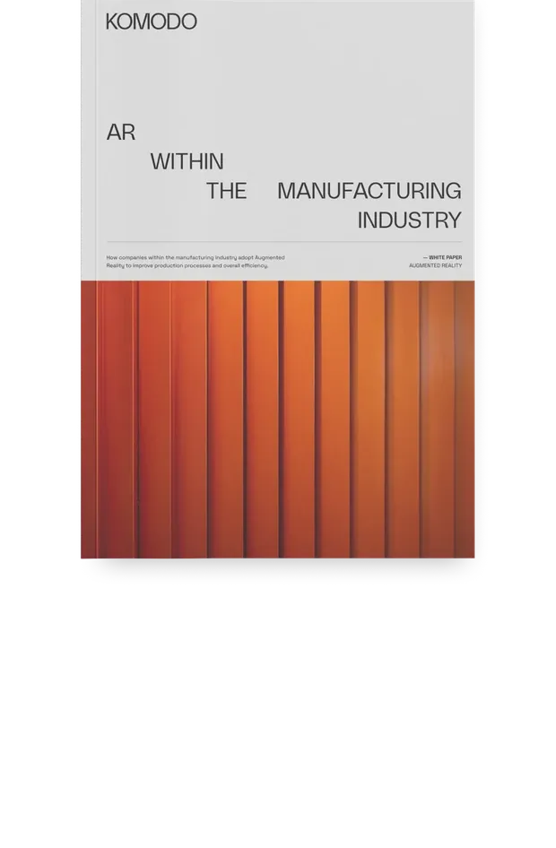 Cover of the Komodo whitepaper AR within the Manufacturing Industry