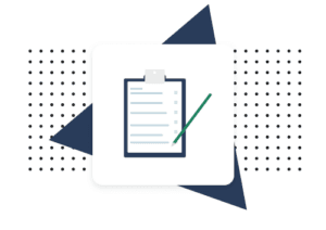 A clipboard with a pencil and various questions