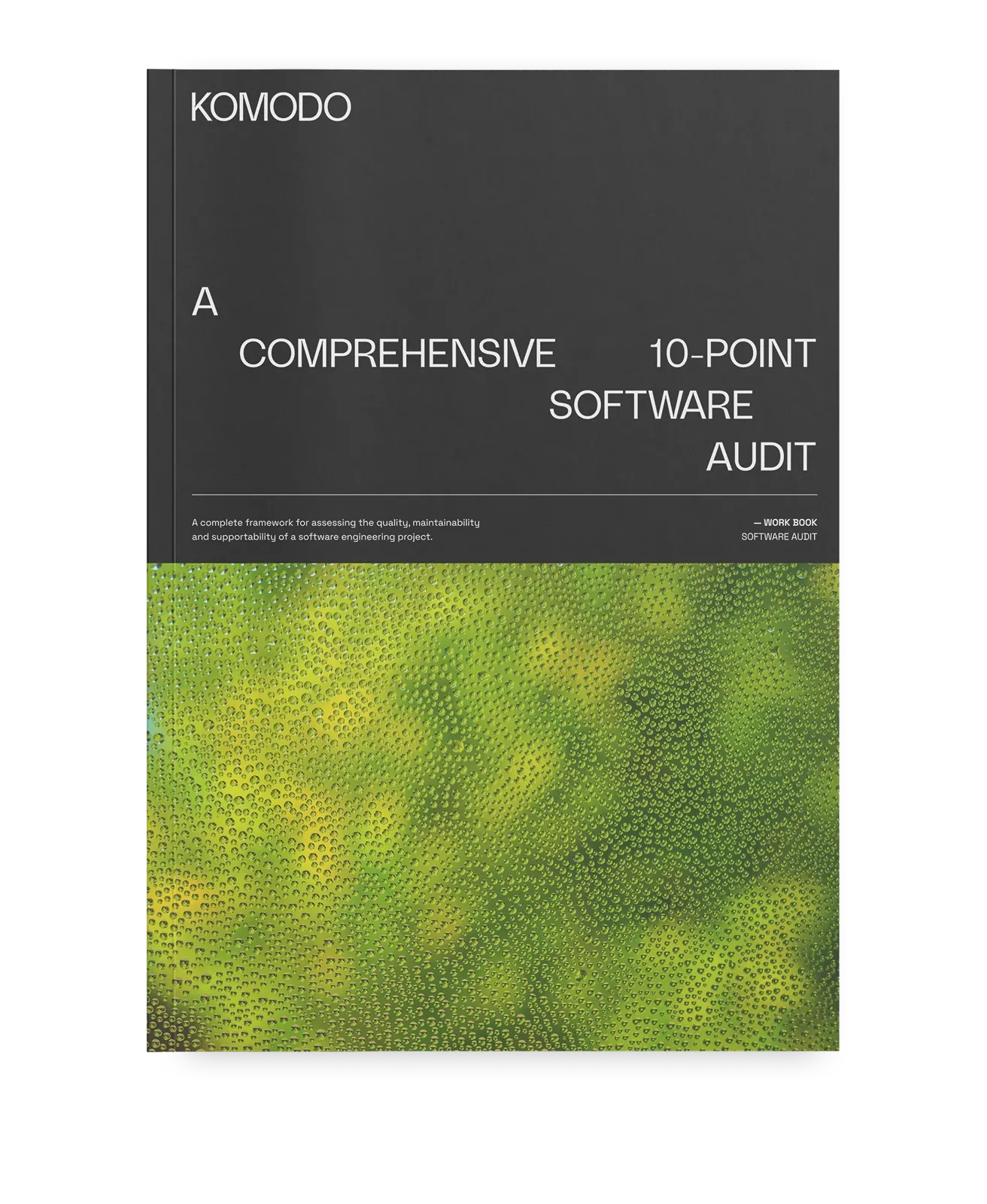 Cover of the Komodo workbook Comprehensive 10-Point Software Audit & Checklist