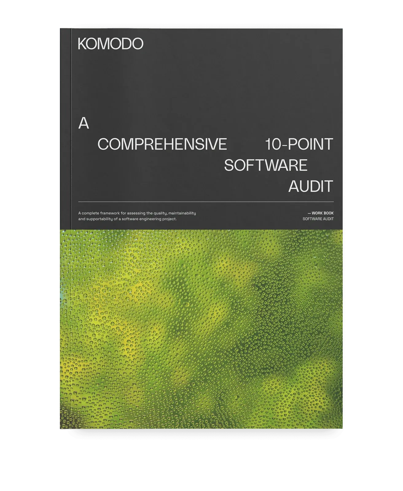 Cover of the Komodo workbook Comprehensive 10-Point Software Audit & Checklist