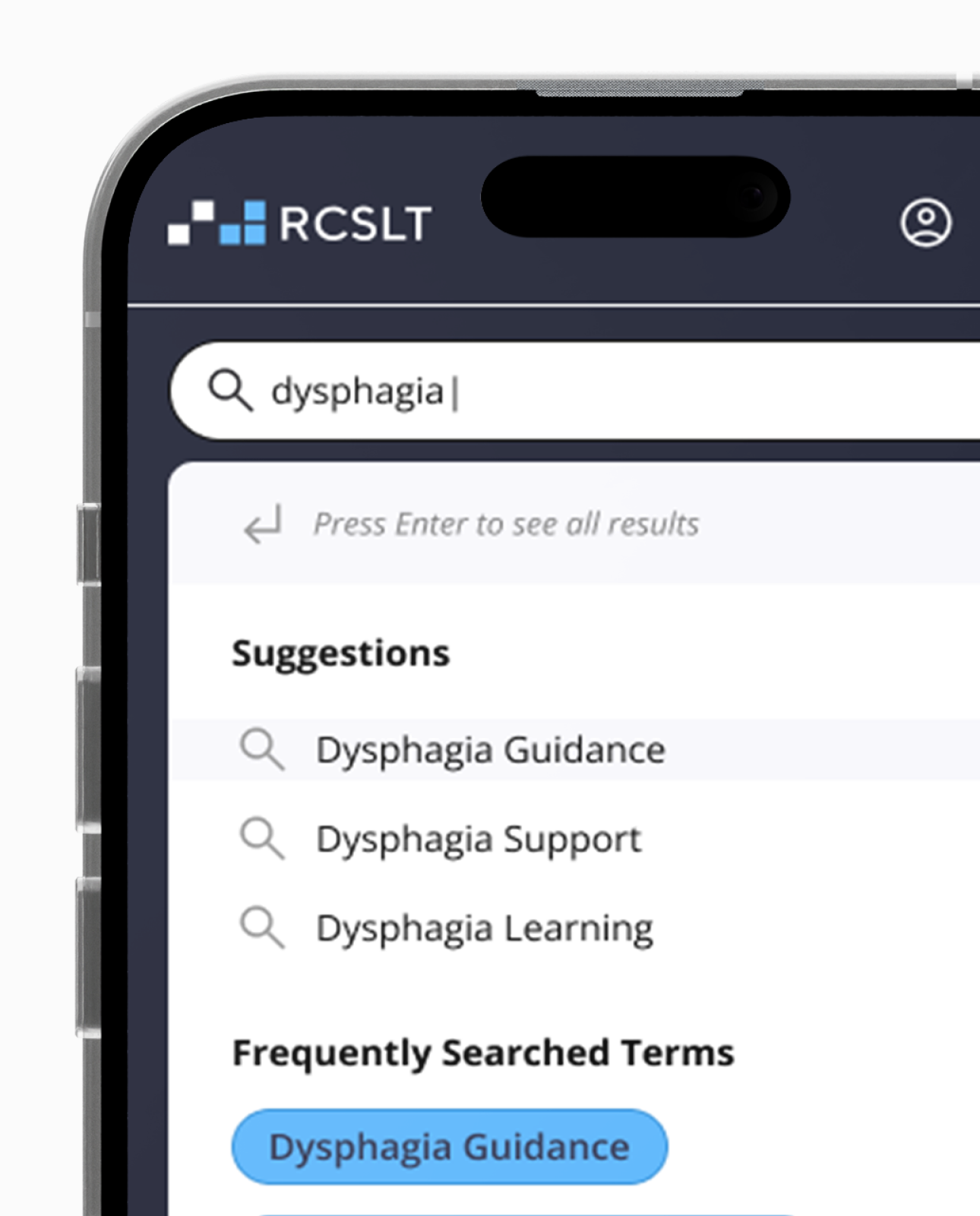 Searching the redesigned site on mobile