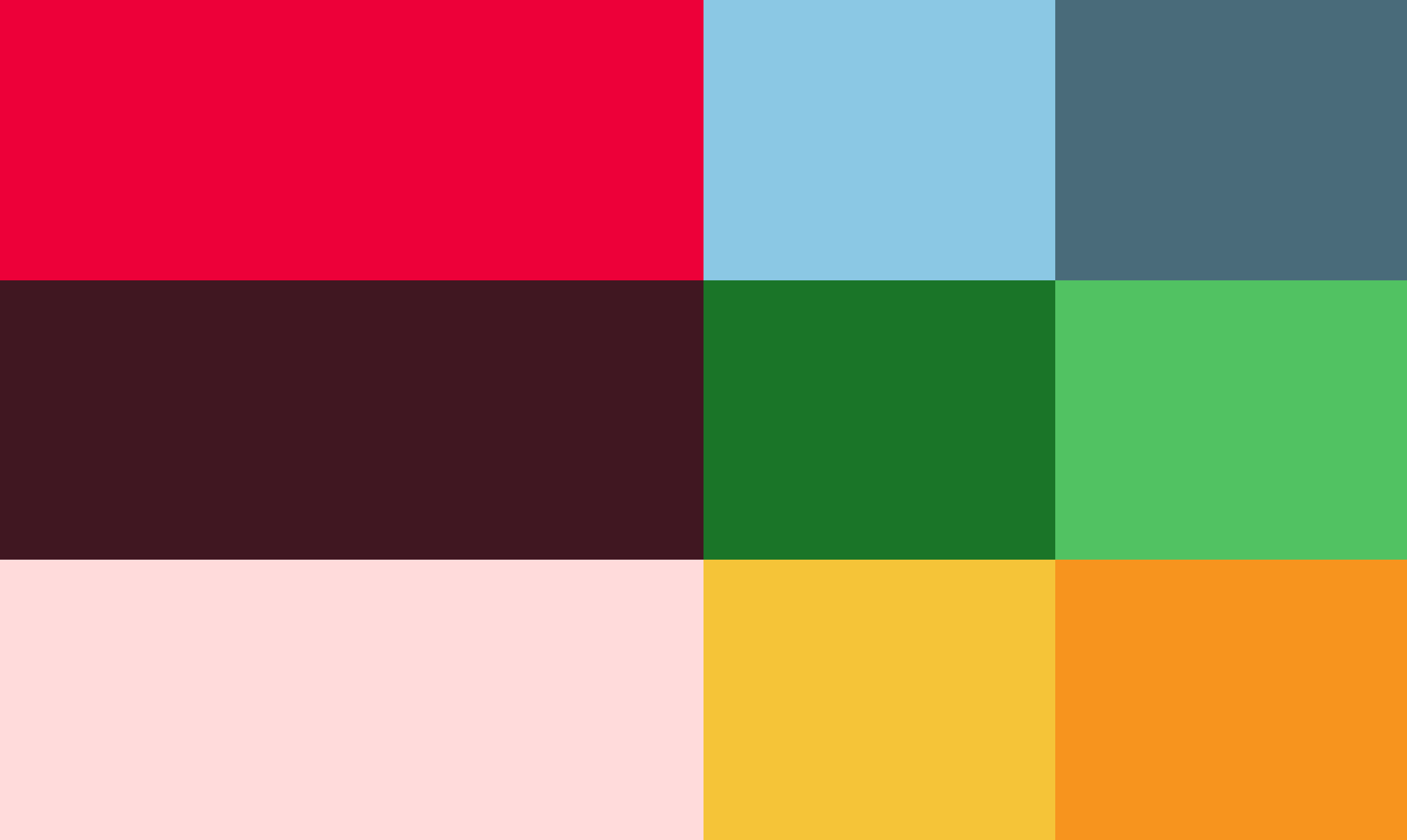 The app colour palette