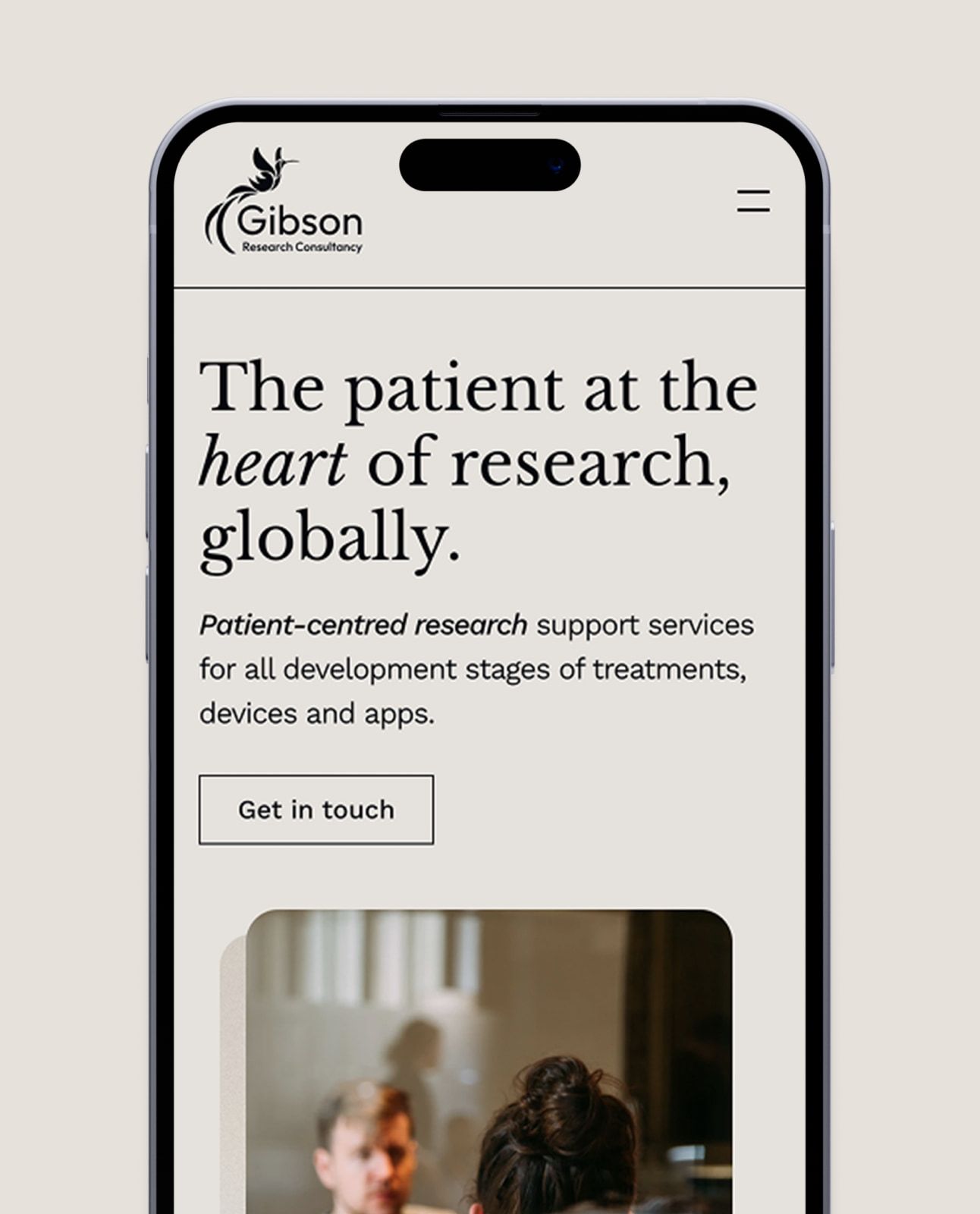 The patient-centred message on mobile