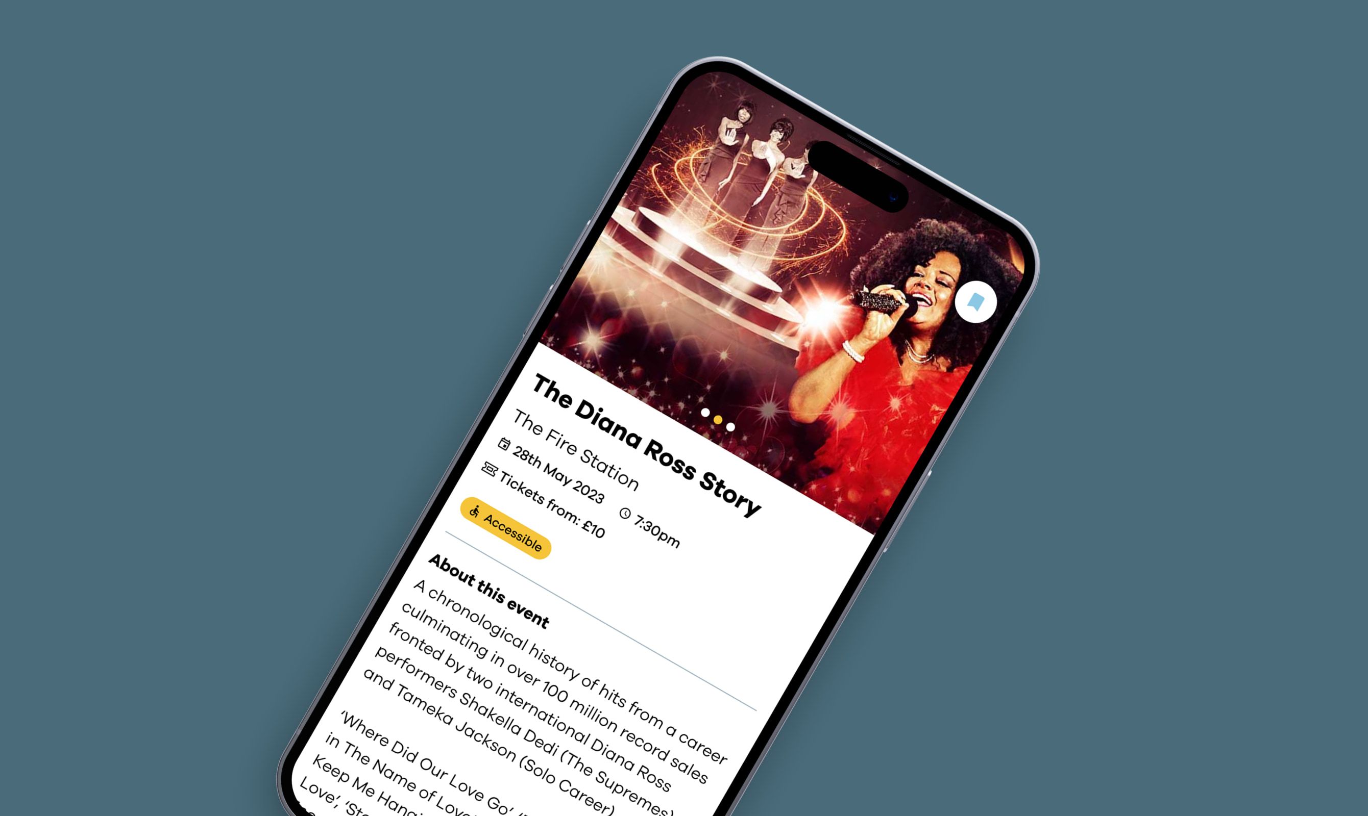 An event story screen