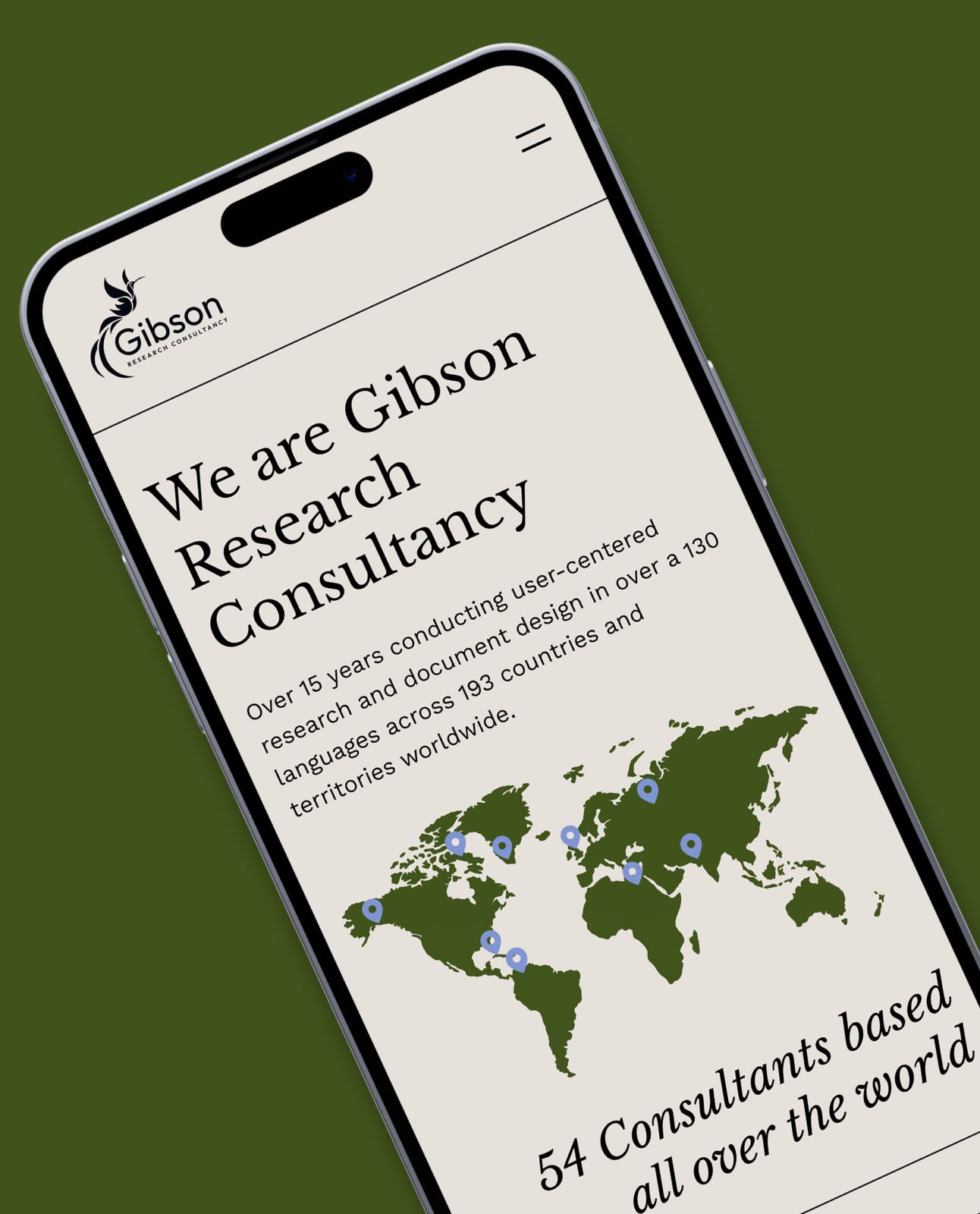 The GRC site on mobile